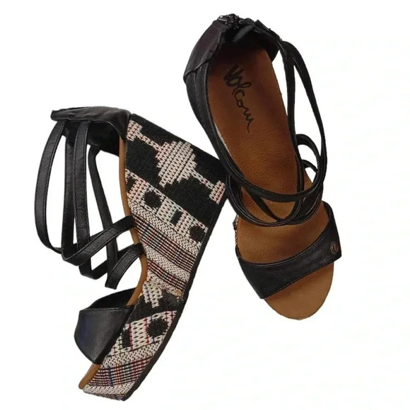Volcom Getting Around Wedges Shoes Size 5.5 - Picture 2 of 10